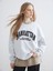 Yeni Sezon Manhattan Nakışlı Oversize Kadın Kalın Sweatshirt 1