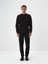 Erkek Siyah Pamuk Dokulu Regular Fit Sweatshirt 1