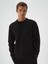 Erkek Siyah Pamuk Dokulu Regular Fit Sweatshirt 2