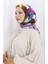 Dijital Baskılı Eşarp 70320-08 Mor 1