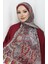 Etnik Desen Janjan Şal 70304-07 Bordo Bej 1