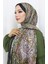 Etnik Desen Janjan Şal 70304-06 Yeşil Kiremit 3
