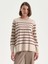Yeni Sezon Bisiklet Yaka Çizgili Kadın Triko Kazak 1