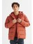 Regular Fit Normal Kesim Kapüşonlu Cepli Şişme Puffer Mont 1