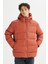 Regular Fit Normal Kesim Kapüşonlu Cepli Şişme Puffer Mont 3