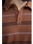 Kahverengi Çizgili Polo Yaka Erkek Sweatshirt E7172 3