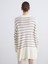 Yeni Sezon Bisiklet Yaka Çizgili Oversize Kadın Triko Kazak 4