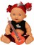 Punkçı Bebek Figürü 25 cm - Kırmızı Saçlı (Lisinya) 1