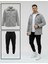 Unisex Trend Kombin Peluş Gömlek Ceket & Jogger Eşofman Takımı 1