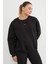Love Aksesuarlı Bisiklet Yaka Oversize Sweatshirt 3