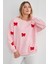 3 Iplik Fiyonk Nakışlı Oversize Sweatshirt 6