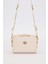 Krem Çift Fermuarlı Ayarlanabilir Omuz Çantası 1