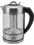 Şık Cam Inox Bitki Çayı ve Su Isıtıcı Kettle, Led, Yüksek Borosilikat Gövde 3