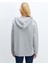 Yeni Sezon Kapüşonlu Baskılı Oversize Kadın Sweatshirt Tunik 4