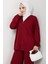 Kapüşonlu Oysho Ikili Takım 1609 - Bordo 3