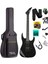 Crade Black Rosewood Klavye Super Strat Kasa Hh Yüksek Kaliteli Elektro Gitar 1
