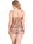 Arias Closet Büyük Beden Vizon Jakarlı Babydoll Şort Takımı 2