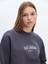 Yeni Sezon Bisiklet Yaka Baskılı Oversize Kadın Sweatshirt 1