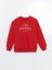 Yeni Sezon Bisiklet Yaka Baskılı Kadın Sweatshirt 5