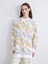 Yeni Sezon Bisiklet Yaka Desenli Kadın Sweatshirt Tunik 1