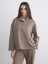 Yeni Sezon Dik Yaka Oversize Kadın Sweatshirt 1