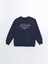 Yeni Sezon Bisiklet Yaka Baskılı Oversize Kadın Kalın Sweatshirt 5