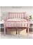 Hft Home Metal Karyola, Çınar Metal Karyola , Pembe Renk, Ölçü Seçenekli 1