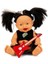 Punkçı Bebek Figürü 25 cm - Siyah Saçlı (Lisinya) 1