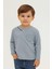 Unisex Çocuk Happiness Nakışlı Cepli Fitilli Kaşkorse Tişört 1