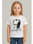 Atatürk Baskılı Unisex Çocuk Beyaz Tişört | %100 Pamuk | Bisiklet Yaka 1