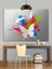 Uçan Kelebekler Soyut Sanat Dekoratif Kanvas - Mdf Ahşap Tablo 4