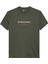 Tommy Hılfıger Erkek Marka Logolu Bisiklet Yakalı Pamuklu Yeşil T-Shirt DM0DM21978 Mrh 1