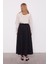 Siyah Pilise Detaylı Etek 1