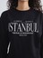 Yeni Sezon Istanbul Baskılı Oversize Kadın Sweatshirt Tunik 3