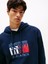 Tommy Hılfıger Erkek Marka Logolu Kapüşonlu Şık Görünüşlü Lacivert Sweatshirt DM0DM22092 C1G 2