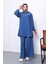 Indigo Bürümcük Tunik Pantolonlu Takım 1