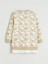 Yeni Sezon Bisiklet Yaka Desenli Kadın Sweatshirt Tunik 2