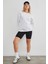 3 Iplik Taşlı Kalp Detaylı Oversize Sweatshirt 2