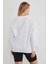 3 Iplik Taşlı Kalp Detaylı Oversize Sweatshirt 3