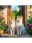 Kedi ve Köpek Için Vintage Kraliyet Tarzı Altın / Gümüş Renkte Taç 4