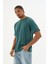 Erkek %100 Organik Pamuklu Yumuşak Dokulu Comfort Fit Bisiklet Yakalı T-Shirt E222 5