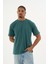 Erkek %100 Organik Pamuklu Yumuşak Dokulu Comfort Fit Bisiklet Yakalı T-Shirt E222 7