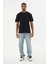 Erkek %100 Organik Pamuklu Yumuşak Dokulu Comfort Fit Bisiklet Yakalı T-Shirt E222 2