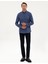 Erkek Indigo Regular Fit Uzun Kollu Gömlek 50311380-VR028 4