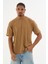Erkek %100 Organik Pamuklu Yumuşak Dokulu Comfort Fit Bisiklet Yakalı T-Shirt E222 1