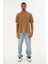 Erkek %100 Organik Pamuklu Yumuşak Dokulu Comfort Fit Bisiklet Yakalı T-Shirt E222 2
