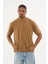 Erkek %100 Organik Pamuklu Yumuşak Dokulu Comfort Fit Bisiklet Yakalı T-Shirt E222 4