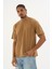 Erkek %100 Organik Pamuklu Yumuşak Dokulu Comfort Fit Bisiklet Yakalı T-Shirt E222 7