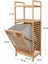 Bambu 2 Raflı Kirli Çamaşır Sepeti Çok Amaçlı Banyo Düzenleyici Organizer Raf 1