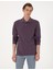 Erkek Mor Slim Fit Kıvrılmaz Polo Yaka Basic Pike Sweatshirt 50314048-VR038 3